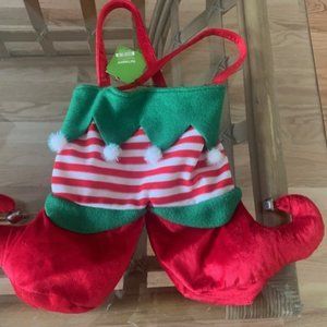 Vintage Pier I Imports Holiday Stocking Bottle Sac a bouteille